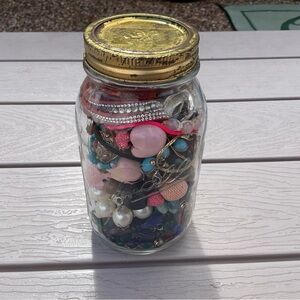 DIY Broken used jewelry various pieces to repurpose